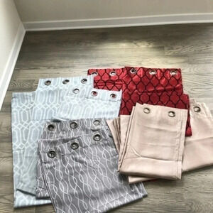 Window treatments-4 sets various designs a…